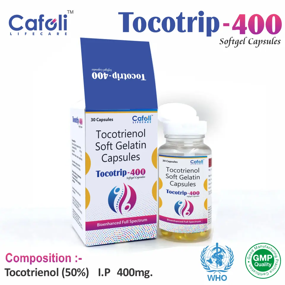 Tocotrienol 400mg softgel best price for pharma franchise